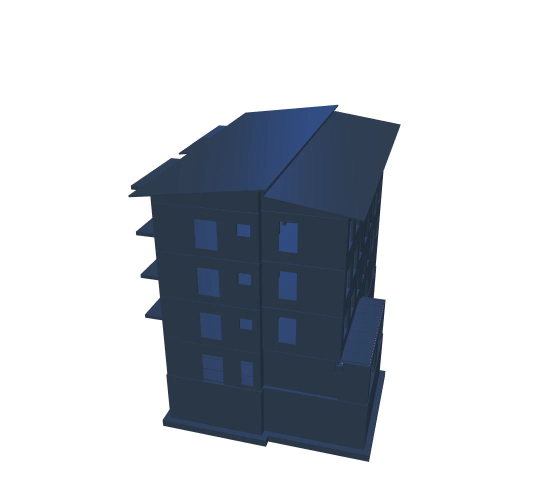 3D BIM model armiranobetonske konstrukcije — Konstrukt Tech Inženjering